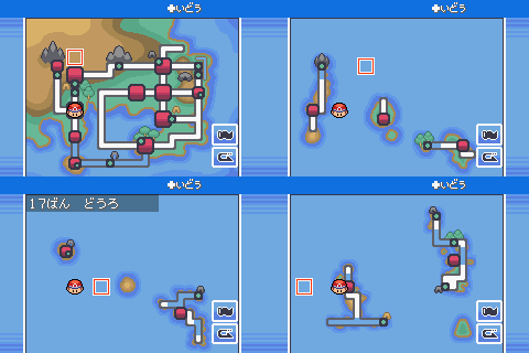 クロマグロ13 ポケモンd Frタウンマップhgss風化パッチ作成しました T Co Kwahty8g カントーではマップ名表示部分がbg2一色になりますがタイルセットの数が間に合わなかったので仕様です