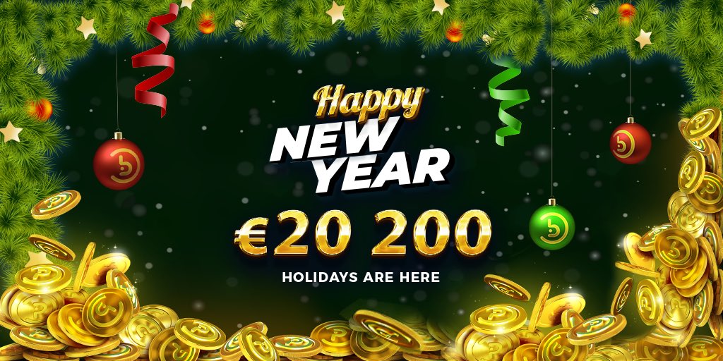TotoGaming_com's tweet photo. 🎉🎊
      Your Happy Holidays are here❗️

Booong Happy New Year campaign 🎁💸
Start December 31, 09:00 UTC
End January 2, 07:00 UTC

➡️https://t.co/DH0Yw02ovo https://t.co/VyEW9eE7W5