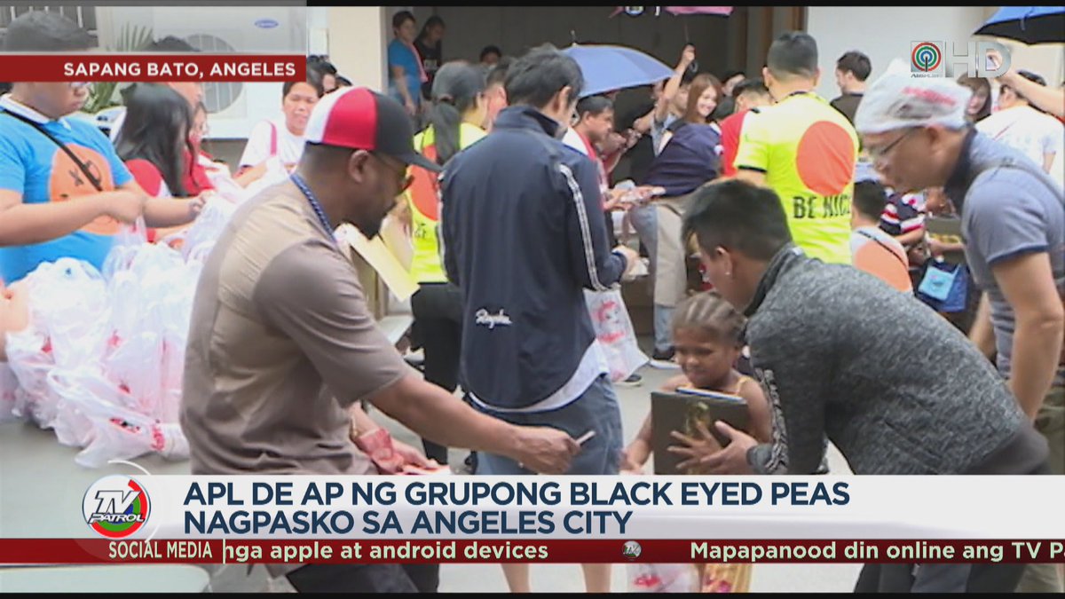 #TVPatrol bit.ly/legF6n.ap ng 'Black Eyed Peas' may handog sa mga kababayan sa angeles City, Pampanga | ulat ni Gracie Rutao