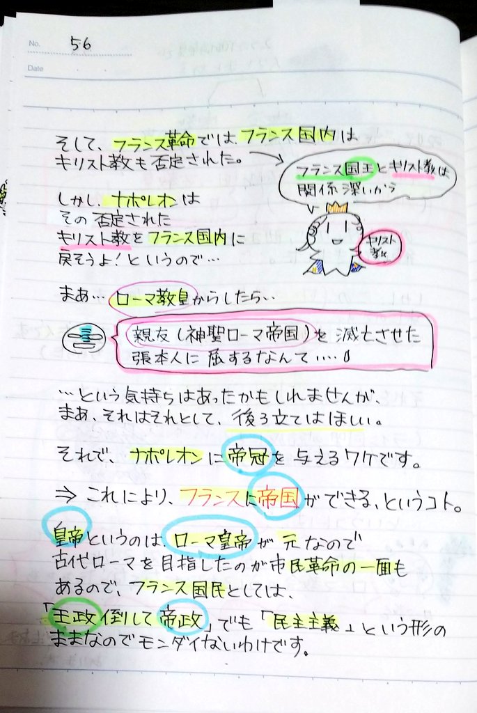 Cesar 同人漫画家 連続投稿2 54 56ページ ナポレオンがなぜ 皇帝になるのをフランス国民が歓迎したのか 国王 を処刑しておいて 皇帝を それが高校時代は謎でしたが の話のその1 そして 革命とクーデターの違い 続きます フランス革命