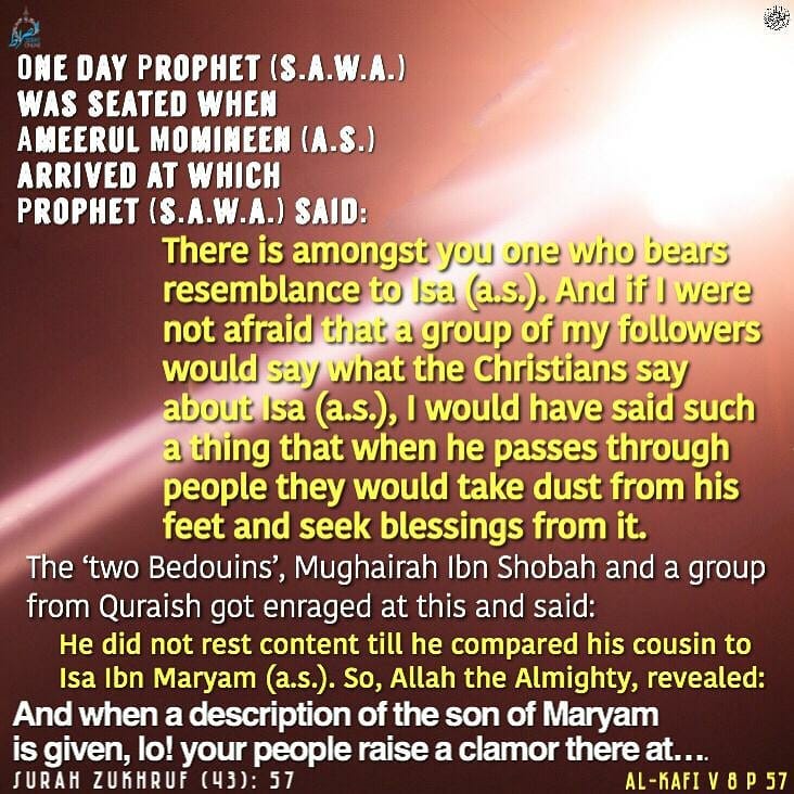 azzahra1430's tweet image. One day the Prophet (s.a.w.a.) was seated when Ameerul Momineen (a.s.) arrived at which the Prophet (s.a.w.a.) said:

#prophetmuhammad #imamali #prophetisa #christmas #islam