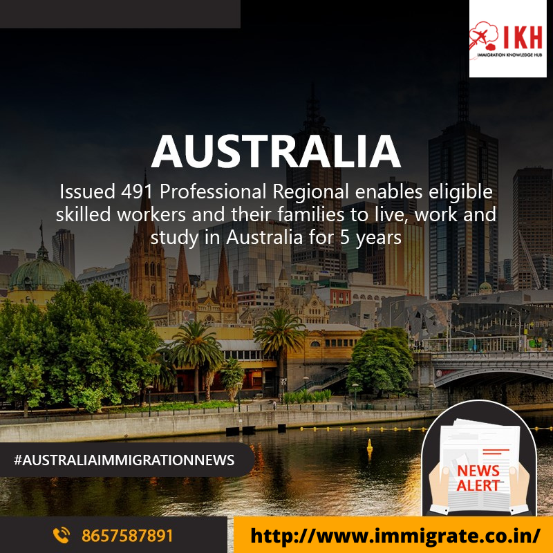 IKHIndia's tweet photo. The new 491 (Skilled Work Regional Visa) Australia 🇦🇺 has changed longer validity for 2 more years with huge benefits for professional

#migratetoaustralia #skilledtrades #skilledworkers #prvisaconsultant #prvisa #workvisa #studyvisa #prominentoverseas #jobsinaustralia https://t.co/V7iLJmopjh