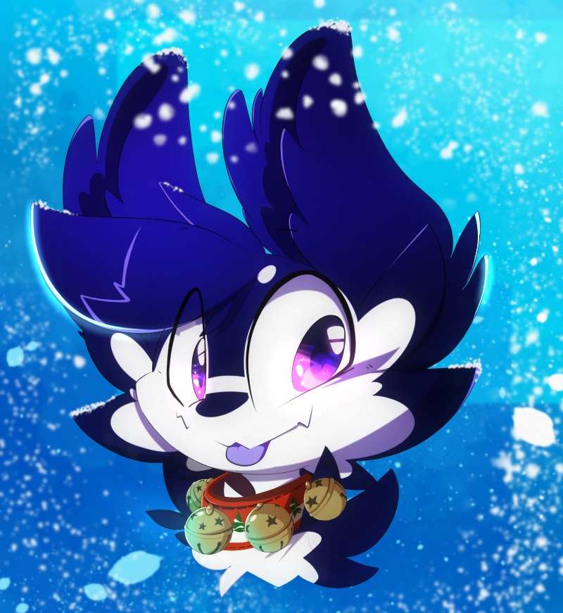 Sharkyfiend's tweet image. Christmas gift for @lowkeybun 
For the full descript, check out:
fav.me/ddn1408

#furry #anthro #morphus #christmas