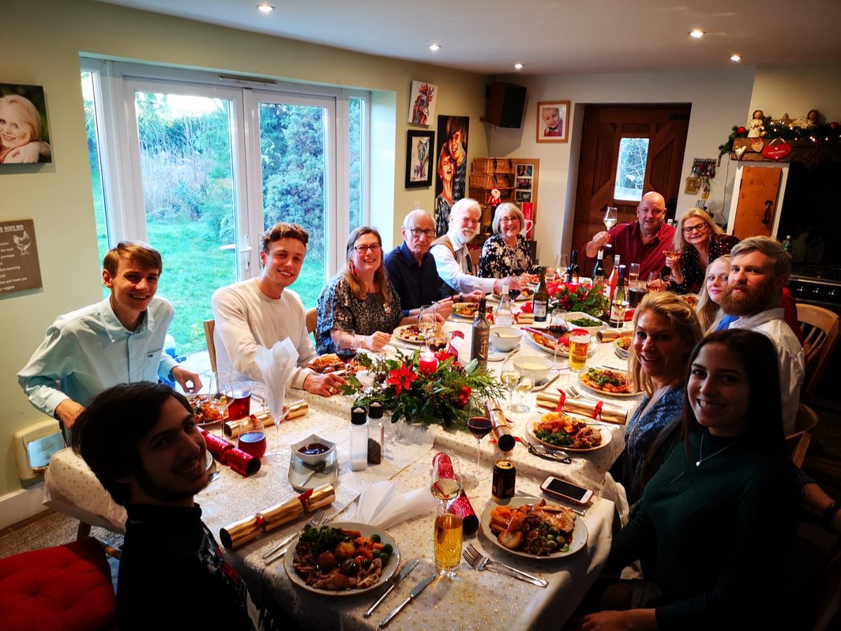 janecdevonshire's tweet photo. 15 for the most lovely Christmas dinner yesterday and don’t  round 2 today with 14 turning up for roast beef. I love it it’s what my house is meant for. Hope you all had a fabulous day and that today is even better. Lots love from The Devonshire House 🎄🥂💕🎄🥂💕 https://t.co/W9gq55AAtJ