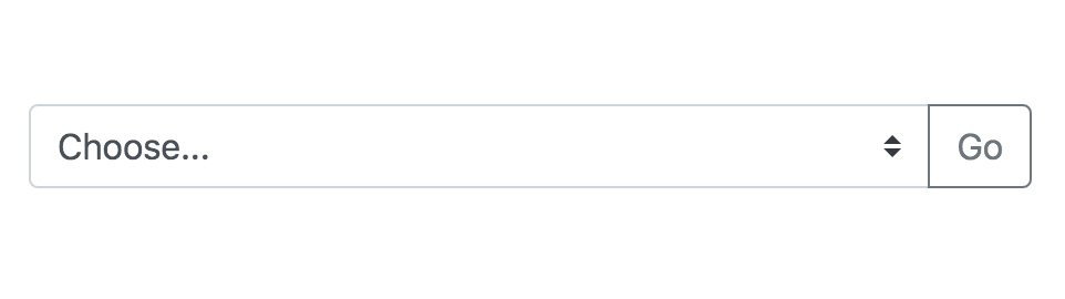 Select control with go button