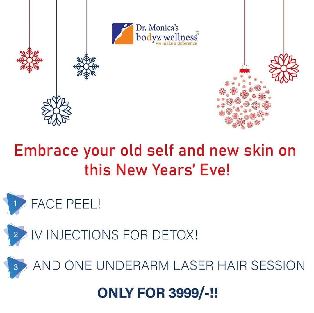 drmonicaj's tweet photo. It's the new year's eve. 
It's the month end
It's the year end 
It's decade end.

Avail amazing offers for glowing skin.

Call for appointment,
9819801175

#monicajacob #antiaging #skin #NewYear #Mumbai #facepeel #HairLove https://t.co/knUgbcP3Da