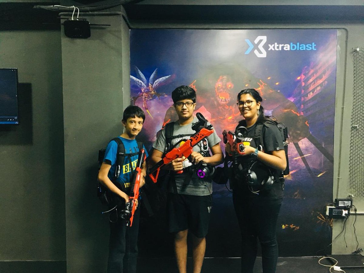 XtrablastVR's tweet photo. Experience the #RealFun in playing #VirtualReality team game.

Festive Season offer - Avail Rs.300 off

For more details visit: https://t.co/aMdAvfRGtx

or

Call Us! - 99529 99302 (OR) 95000 26200

 #vrgame #YouNetflix #RedmiNote8 #alienbugshooting #ubisoft #easports #PhonePe https://t.co/RxWH1JGEJv
