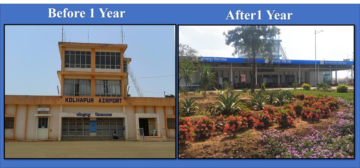 aaikolhaairport's tweet photo. Sir, #Many_many #Thanks to all #Stakeholders of #Kolhapur_Airport on #Transformation of Kolhapur Airport within a year (09122018-09122019), Regards https://t.co/N2Zij1UBNb