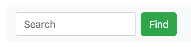 Search input with button labelled Find