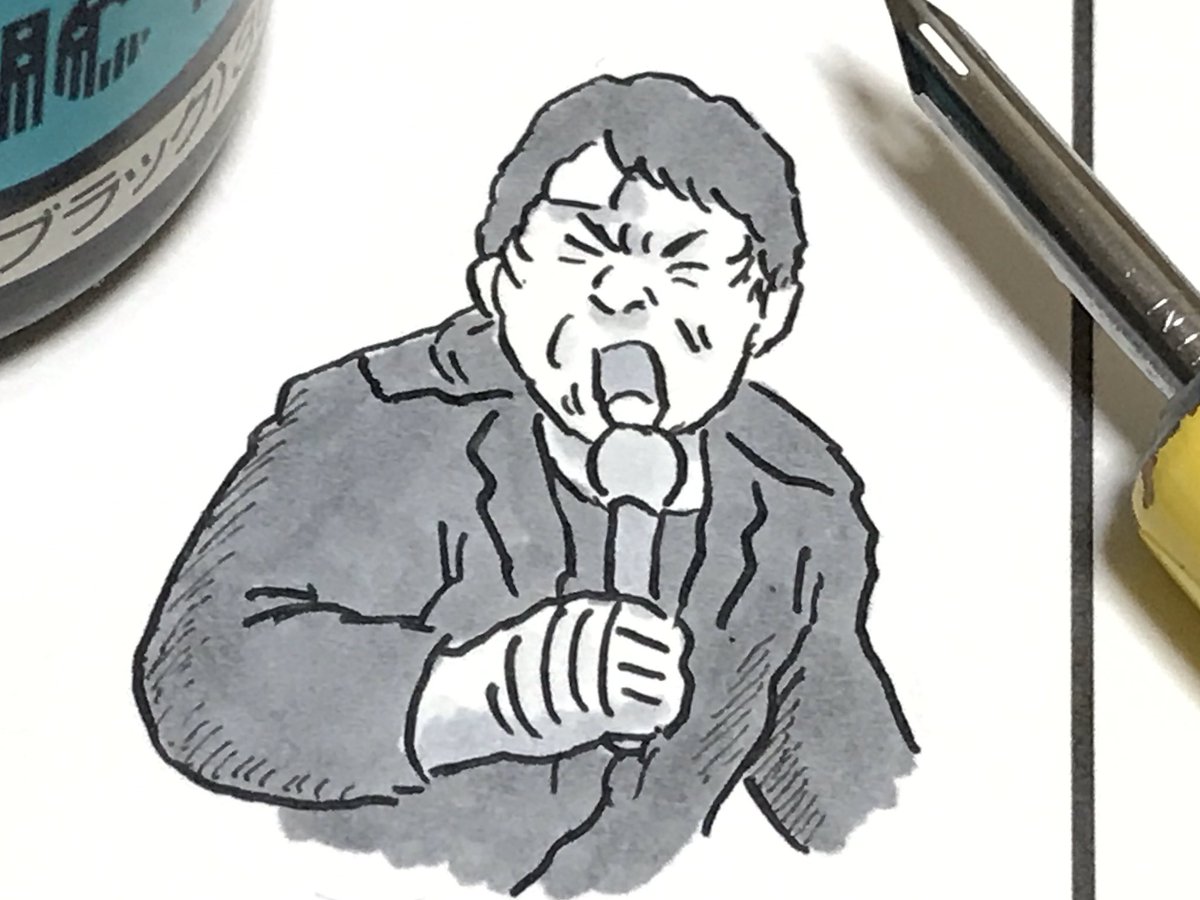 これから血を描きます。
#味のプロレス 