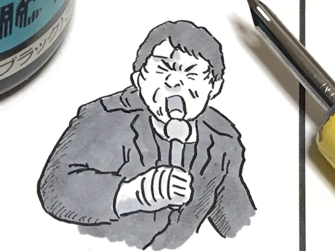 これから血を描きます。
#味のプロレス 