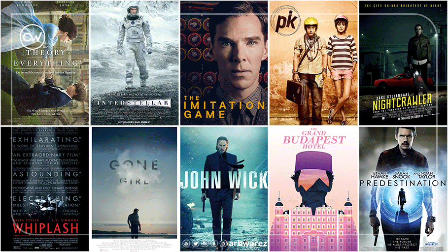 ArbWarez's tweet image. ما هو فيلمكم المفضل من أفلام 2014؟
#TheTheoryofEverything
#Whiplash
#Interstellar
#GoneGirl
#TheImitationGame
#JohnWick 
#PK
#TheGrandBudapestHotel
#Nightcrawler
#Predestination
#Fury
#Birdman
#TheFaultInOurStars
#Selma
#TheEqualizer
#Boyhood
#ExMachina