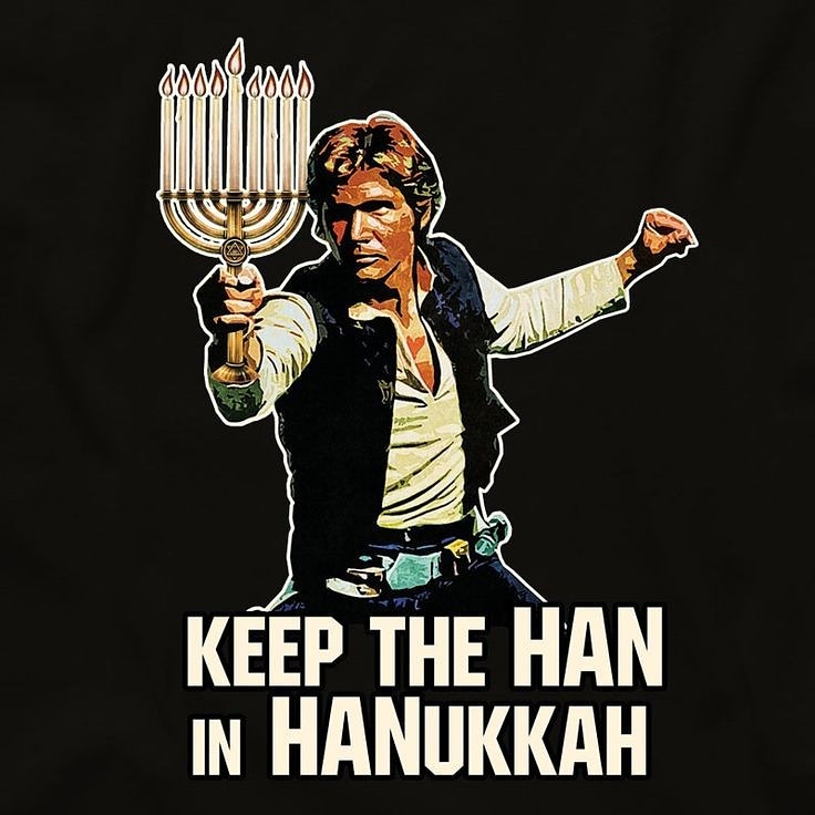 Some_Time_Today's tweet photo. 'Tis the holiday season so Hanukkah Sameach!
#HanukkahSameach! #hanukkah #StarWars #HanSolo 
#PopPunk #UkPopPunk #PopPunkUk #PopPunksNotDead #PunkRock #NewMusic #Unsigned #SupportNewMusic #Liverpool #Southport #Burscough #Ormskirk #BBCintroducing #Drums #Guitar #Bass #Blink182 https://t.co/VJ2luUTKAI