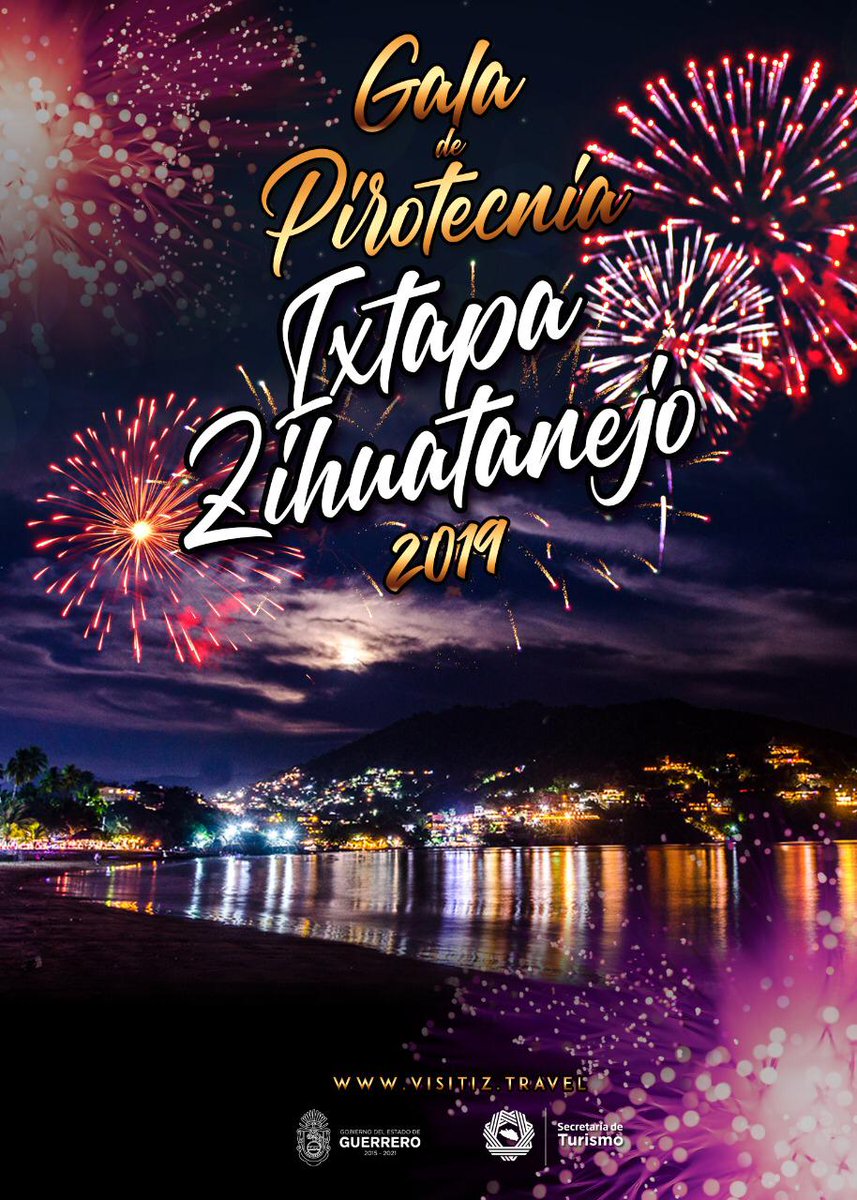 #IxtapaZihuatanejo se ilumina este 31 de diciembre para dar la bienvenida al año nuevo en la Gala de Pirotecnia

#Guerrero #ThisIZit #VisitIZ #pirotecnia #mexico #travel #fiesta #luces #fireworks