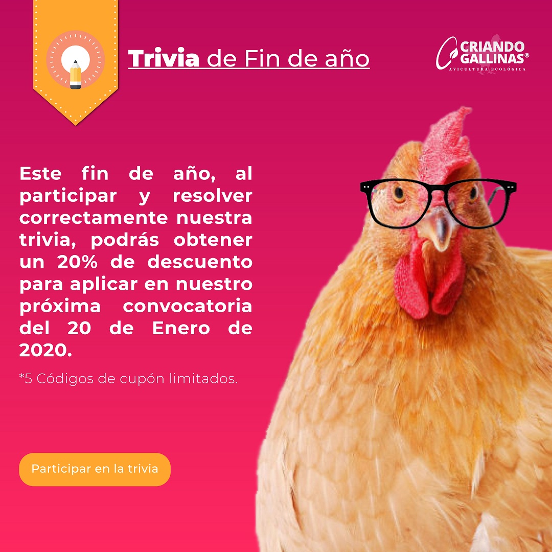 ruravi_lat's tweet photo. 🔊 ¡Participa y Gana! Ya se encuentran abiertas nuestras inscripciones 📃 para el primer curso del año y con esto inauguramos nuestra sección de trivias✨, se uno de los primeros 5 afortunados en obtener su descuento https://t.co/zGMCkvowvw #AEmprender #AviculturaEcológica https://t.co/Smg6iJECHJ