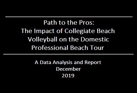 WayneDHolly's tweet photo. From @NCAA to @avpbeach. We analyzed 7yrs of data to report on #NCAA beach players in the pros.

✔how they get there
✔how often they win
✔qualifier &amp; main draw records
✔much more

📈 #DataAnalytics Authors @WayneDHolly @Coach_Spellman
#InsideTheNumbers
https://t.co/GGeP9CA4s1 https://t.co/wGNGg6IIJA