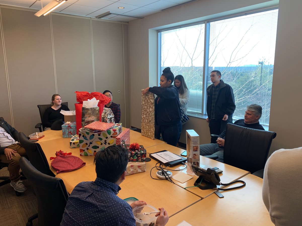 RDACivil's tweet photo. Last Friday, a group of our team members participated in a White Elephant Gift Exchange! Each person who joined in wrote their name on an ornament that went up on our giant ruler (tree), and then Friday we played the game and had a great time! Thank you for participating! #RDA https://t.co/tAYVfR1c2d