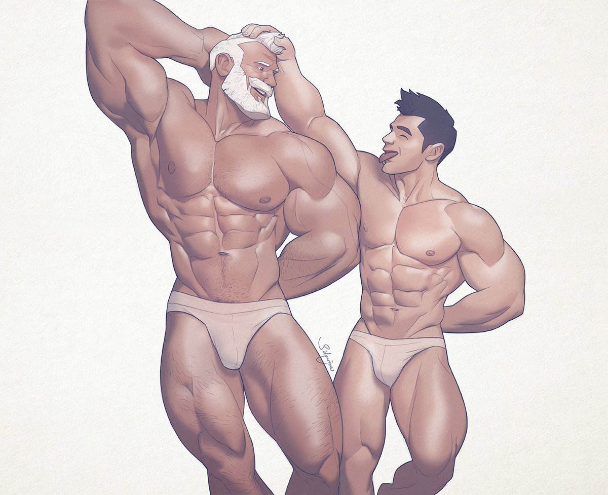 Don't forget to follow amazing artist <a href="/silverjow_art/">Silverjow</a>  + support him on patreon.com/silverjow
#bodybuilding #bodybuilder #muscledaddy #daddy #MuscleMan #hunk #Gym #HotMan #muscles #pumped #gymfreak #testosterone #gayart #art #artist #musclehunks #gaymuscle #bromo #masculinity
