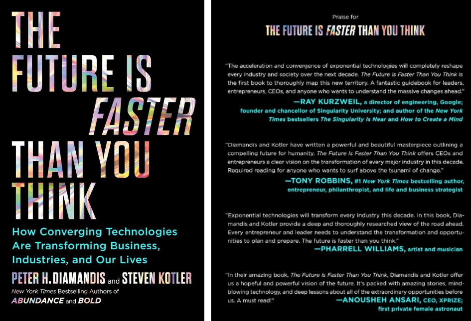 CarFranNet's tweet photo. Excited to be part of @PeterDiamandis &amp; @steven_kotler launch team for "The Future Is Faster Than You Think" - Available on Jan. 28, 2020:  @amazon Pre-order: 
https://t.co/MzNJhRTTm6 https://t.co/W5wLkMblkl