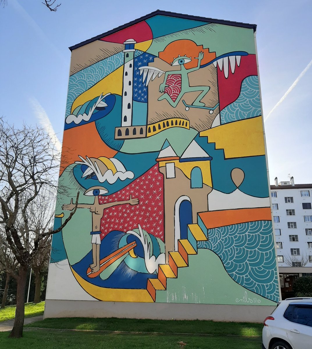MolinaStreetArt's tweet photo. Mural by French Nils Inne for Points de Vue 2017 in Bayonne, France
#nilsinne #pointsdevue #pdv2017 #bayonne #france #bayonnestreetart #artderue #streetart #colorwall #mural #graffiti
📷 taken by me. https://t.co/fRIMi3F7qV