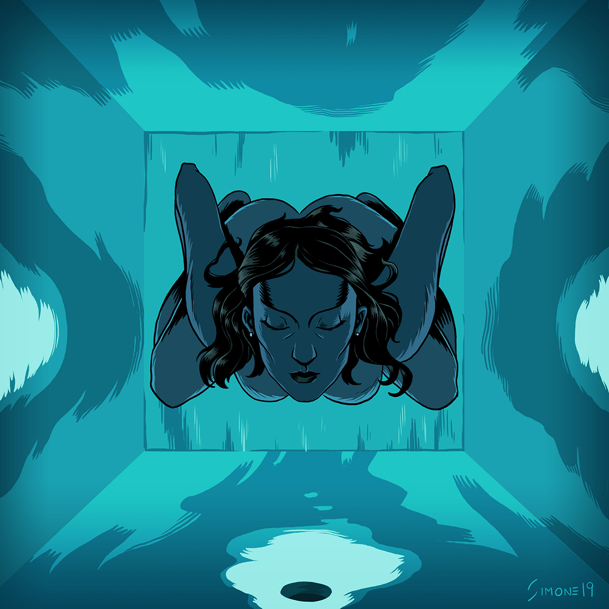dondiegosimone's tweet photo. @vextape uploaded an image I loved (as usual) to promote her new @fourchambers film, and I had to do my version of it. Follow her work! #vexashley #fourchambers #orgoneenergy #orgone #illustration #eroticart #goth #gothgirl #blue #instaartwork #berlin #bdsmcommunity https://t.co/cljlUXOcWK