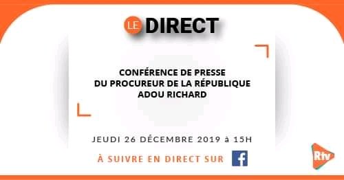 RassemblementT's tweet photo. #DirectRTV
Suivez en direct dans quelques instants la Conférence de Presse du Procureur de la République Adou Richard
#RTV #flash225 #CIV225 https://t.co/k2pzMytLa6