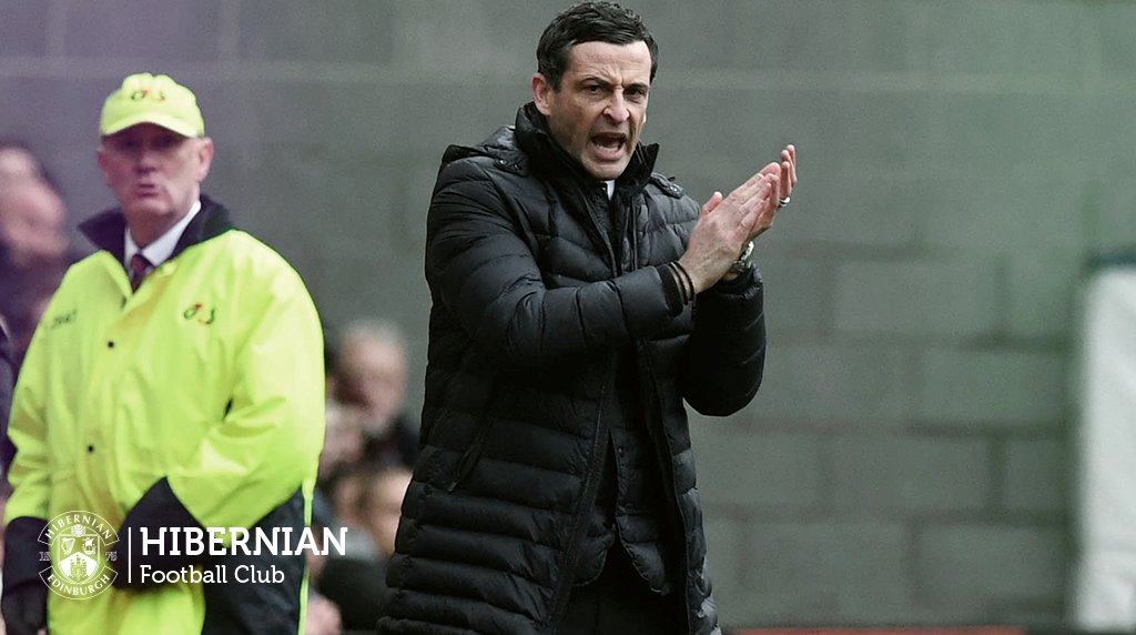 HibernianFC's tweet photo. Our new Head Coach, Jack Ross, leads Hibernian to victory over Daniel Stendel's Heart of Midlothian at Tynecastle Park.

Purely for context, we are 13 points ahead of our noisy neighbours. https://t.co/nogffION0W