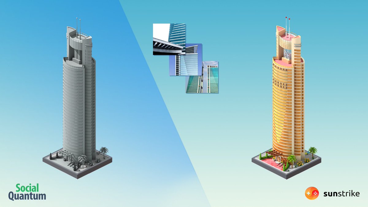 SunStrikeStudio's tweet photo. Some magnificent buildings for Megapolis game, created by our team. Social Quantum Ltd©
You can find more at Artstation: https://t.co/vSYPfvxZRP
Download the game: https://t.co/7ugQcJZ2nL
#Digital3D #GameArt #Architecture #Megapolis #3D #SocialQuantum #SunStrikeStudios #GameDev https://t.co/bbvWh4gZjB
