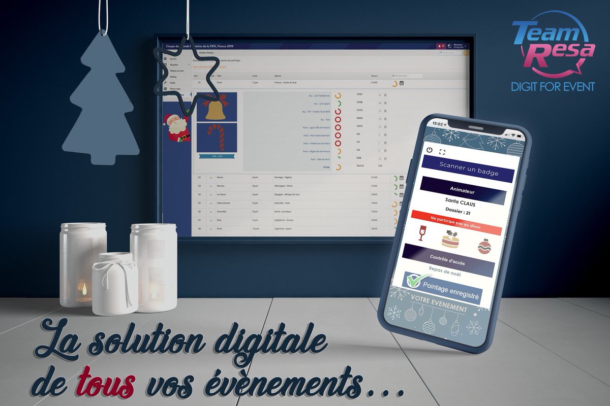 TeamResa's tweet image. L’équipe @TeamResa vous souhaite de belles fêtes ! 
J-57 ... avant nos 18 ans 😉🎉