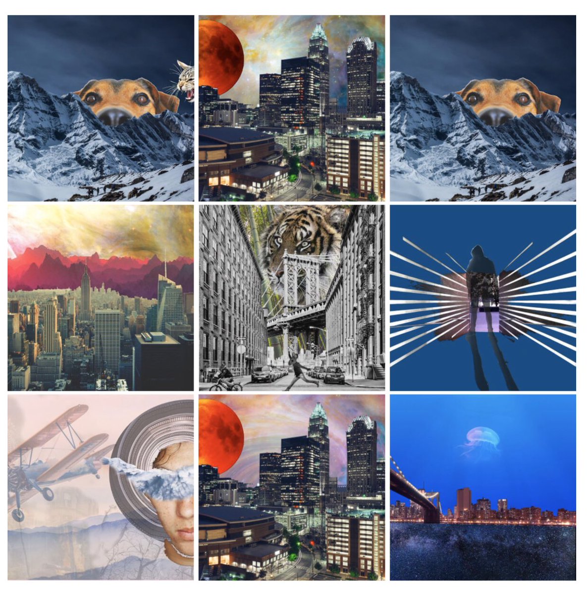 My top 9 for the year on Instagram. Instagram.com/jefftaylorcoll… #collage #collageart