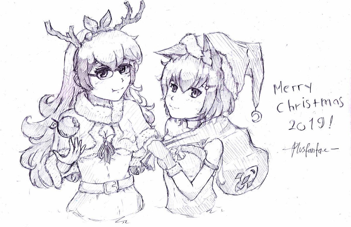 minusfanfae's tweet photo. @AstralRealm_LoC i made Santa Newton &amp; Allur for christmas, 🎄🎅🤶 🎄 https://t.co/sKCKJbREiz