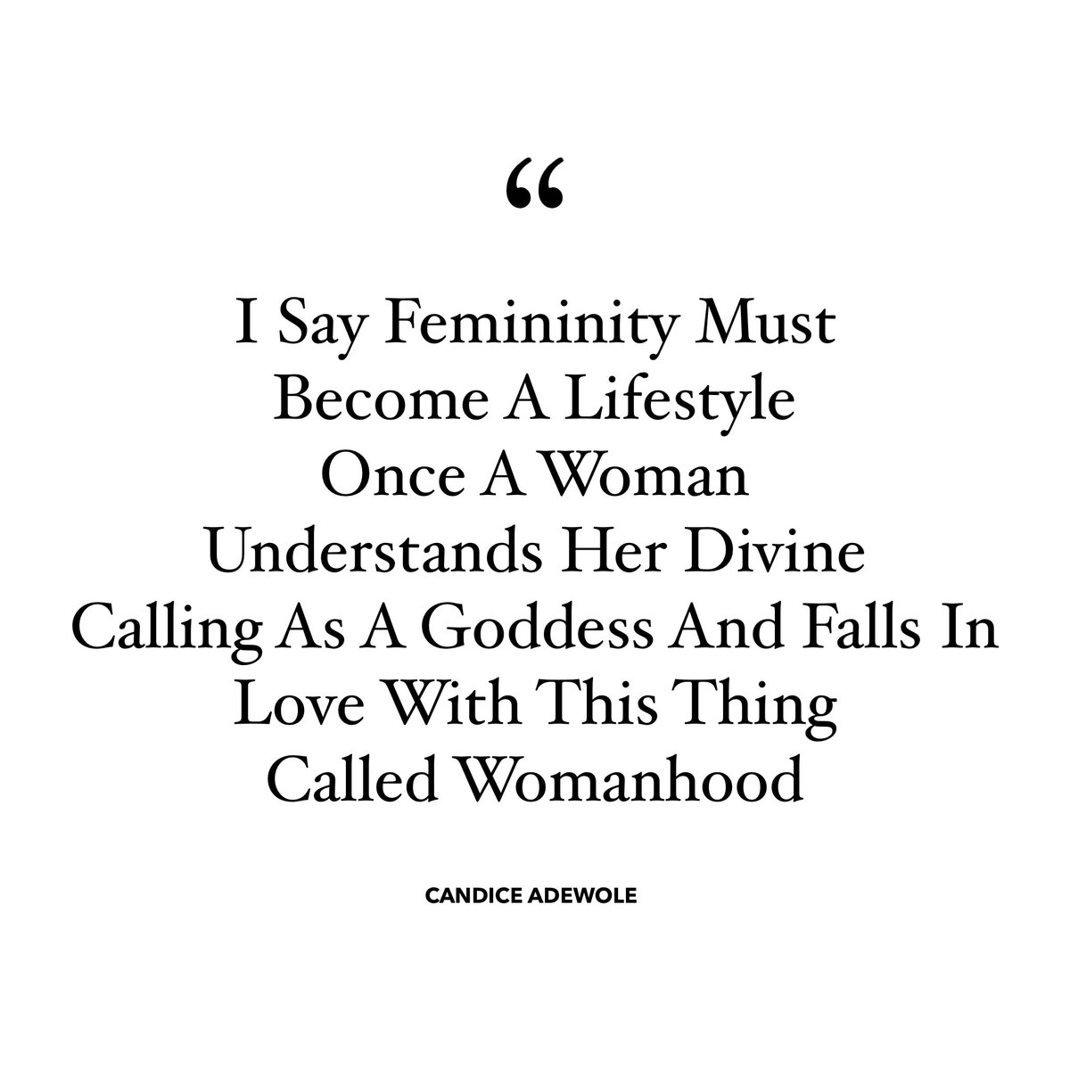 AdewoleSmith's tweet photo. It’s A Whole Lifestyle! Conscious Feminine Lifestyle™️ #femininity #lifestyle #consciousfemininelifestyle #divinefeminine #love #selflove #womanhood #purpose #creativeenergy #wombspace #yoni #yonilove #nurturing #wives #marriage #goals #2020Vision https://t.co/jMyLwzcnPh