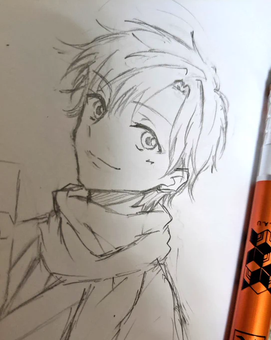 年賀状リクエスト描いてる… 