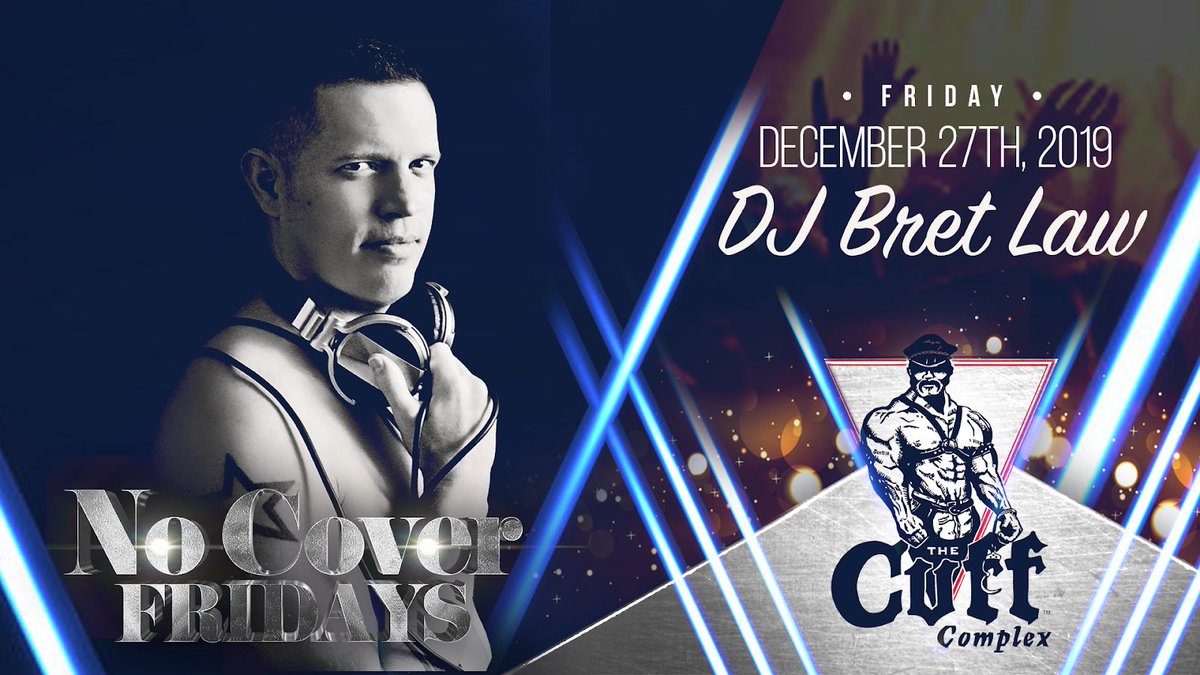 Join us tomorrow for No Cover Fridays with <a href="/djbretlaw/">DJ Bret Law</a>! Perfect way to dance off all that holiday food. 🕺🏼 #CuffComplex