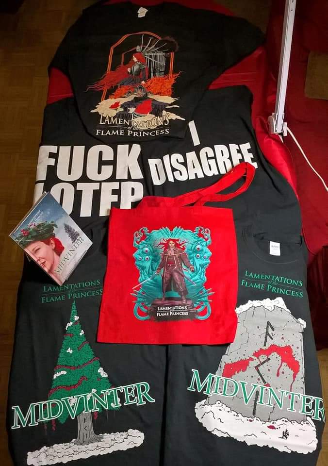 LotFP's tweet photo. Last day to get #freeshipping when you buy a shirt and enter the promo code EDWINA at checkout! The offer has been extended to midnight Pacific time/3am eastern. Now's your chance to get the limited printing #MIDVINTER and a sweet shirt to go with it!
https://t.co/qLH1hZ8ANV https://t.co/NQLS8qUwI7
