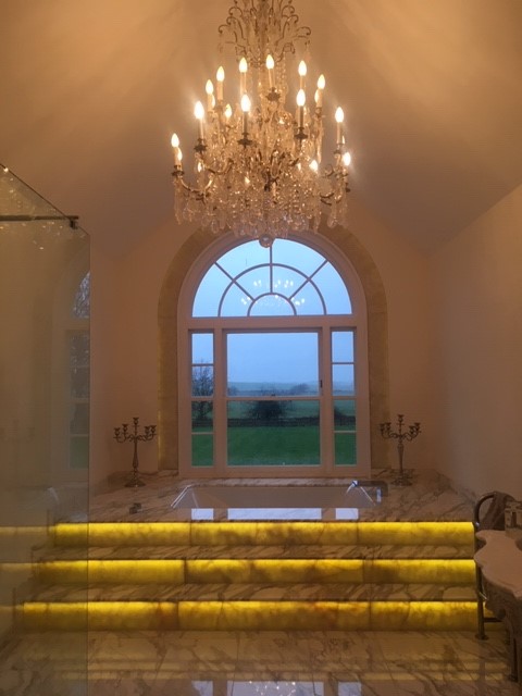 cindygallop's tweet photo. When it's cold, windy and pouring with rain on Boxing Day, only one thing to do - take a long hot bath in the spectacularly over the top guest bathroom 🙂Looking forward to a leisurely soak with @JoMaloneLondon and @JustDemi #InsideOutBook. I may be some time. https://t.co/ehpr9iiu4a
