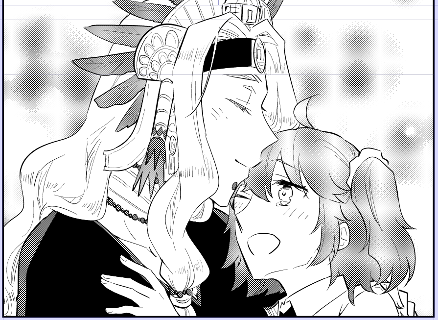 インテで出したいな～とちまちま描いてたお原稿、間に合うか微妙になってきたので方向転換すべきか…ちょっと考えます…… 