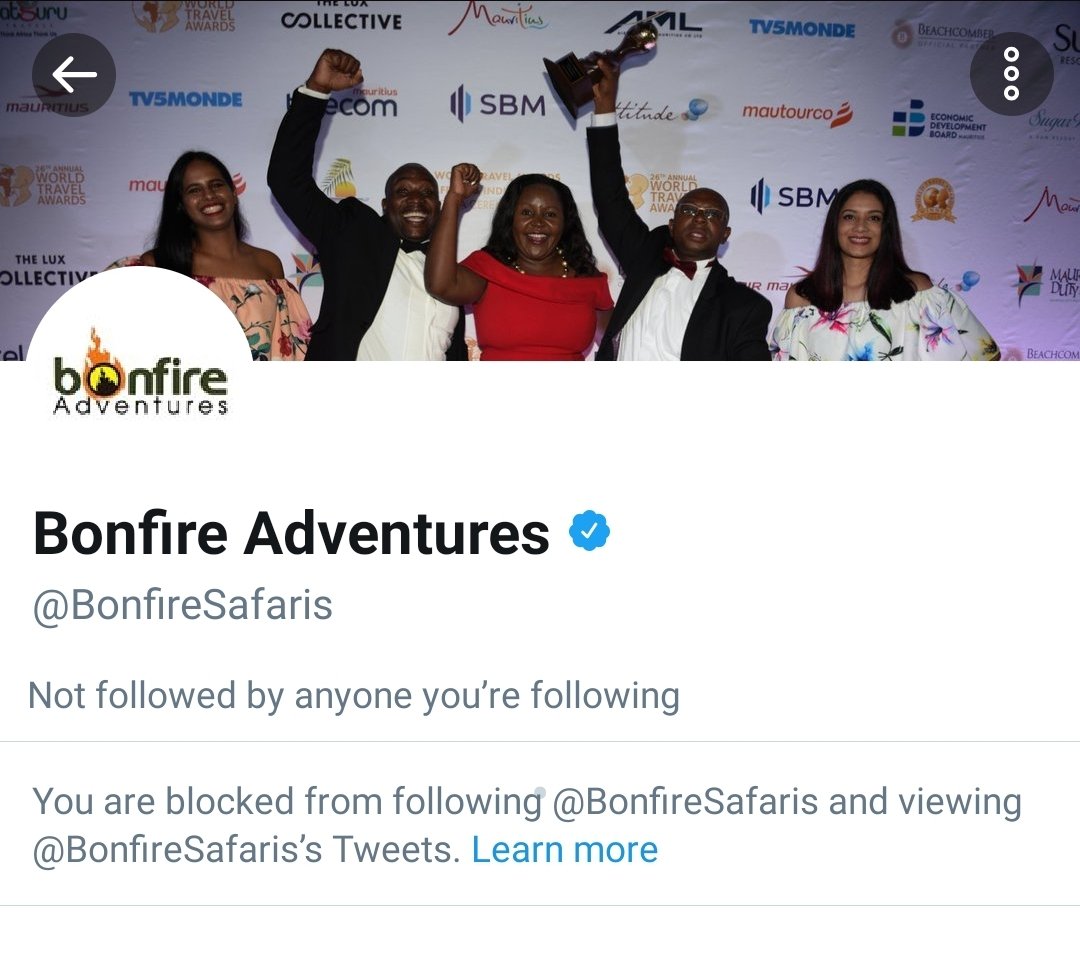 Cofek_Kenya's tweet image. #CofekRedAlert 👉 Dear @BonfireSafaris blocking us confirms that you are a totally con and fraudulent firm. We are not the problem. You defrauded @Lasterbosire and refunded her. You are too lucky! @Asamoh_ @abdikaderore #ConsumerShame #BonfireSafaris @IATA