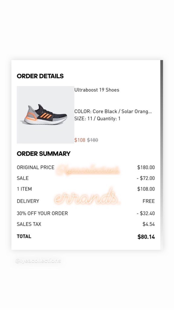 Lyeacollections's tweet photo. @adidas ULTRABOOST 19 SHOES ERRAND 📦 @Lyeacollections
#lyea #adidas #ultraboost #errands https://t.co/FtVoVCnazF