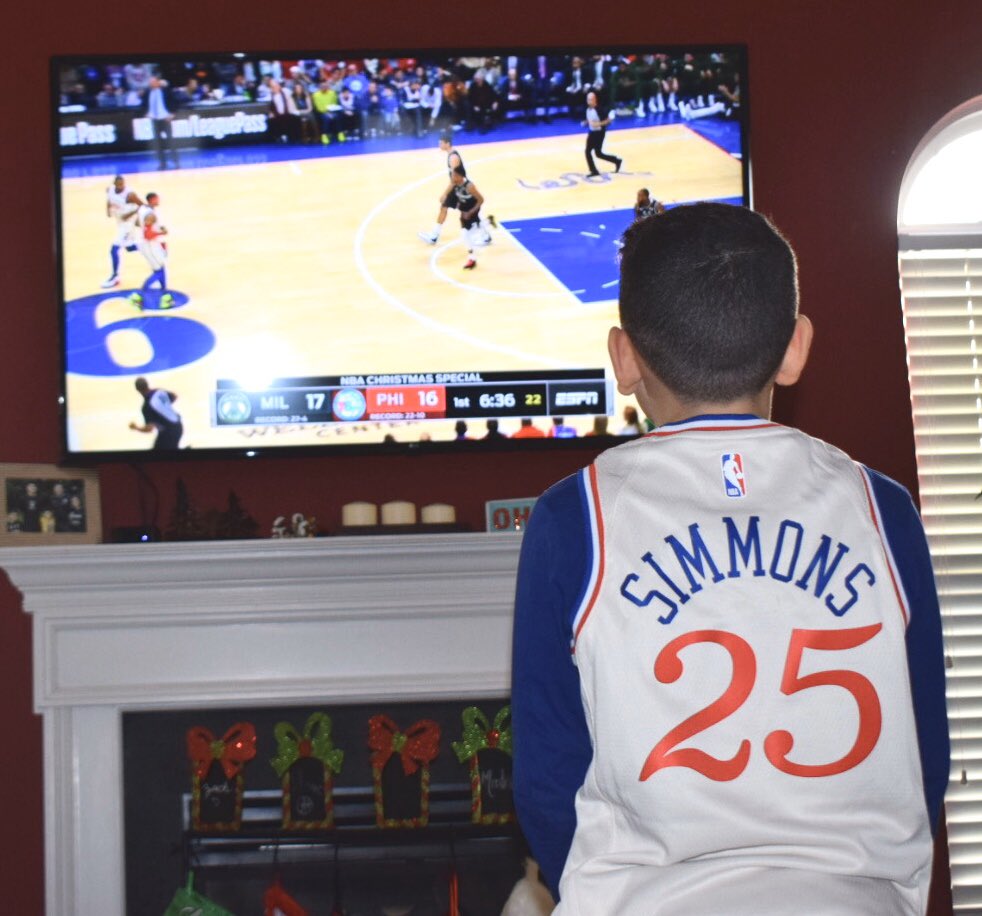 yvdeadwyler's tweet photo. Sixers...what an amazing win yesterday! There’s nothing like Christmas Day B-Ball. #respectheprocess #76ers https://t.co/mHgO7HJCki
