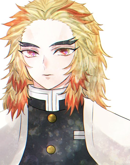 🍟くち🍟いたりいなかったりさんがTwitterに投稿した煉獄杏寿郎(鬼滅の刃)のイラスト。