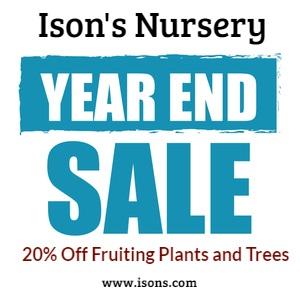 IsonsNursery's tweet photo. End of Year Sale 20% Off ALL Fruiting Plants and Trees! Create Your Own Farm to Table right from your own back yard. It's easy. https://t.co/xNkmFStt2T https://t.co/WOFwN6bP6v https://t.co/J6qHY2i21b