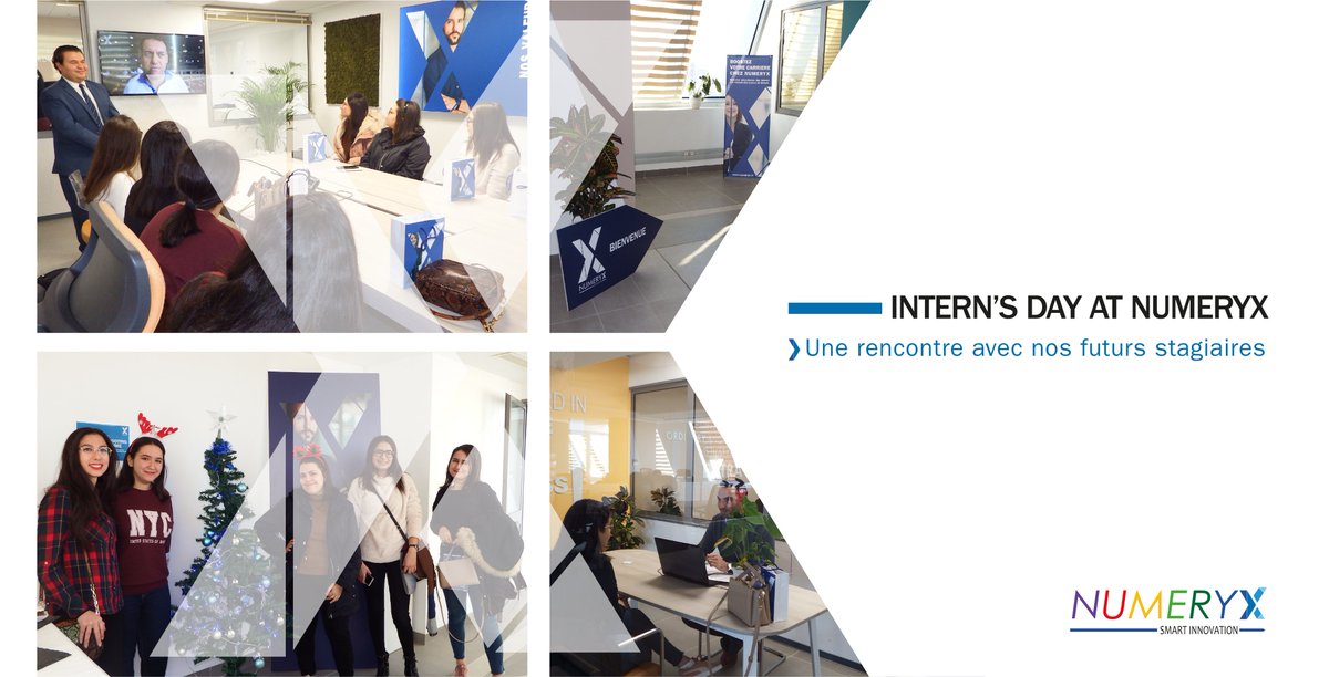 numeryx's tweet photo. La journée portes ouvertes aux candidats pour stages de PFE au sein des locaux de Numeryx à Tunis. Au programme : présentation des sujets de PFE et entretiens individuels.

#internship #numeryx #PFE https://t.co/LJEzWArAzs