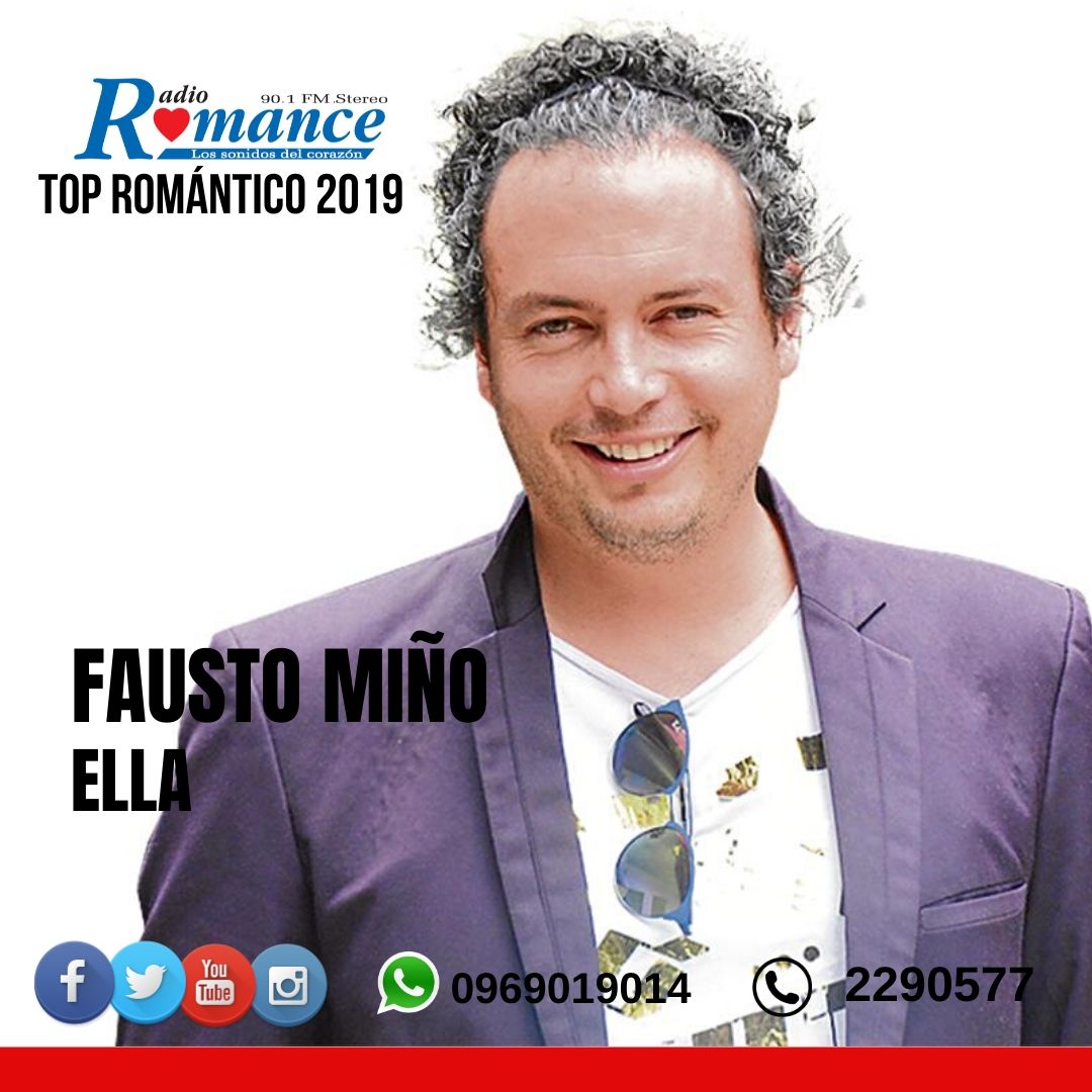 RadioRomanceFM's tweet photo. ¿Cuál será la mejor canción del año #CategoríaNacional?
Nominado: Fausto Miño con su tema #Ella
@faustominoz
¡Votaciones! ¡Votaciones!
#TopRomántico2019 https://t.co/AHkaMBU1Bu