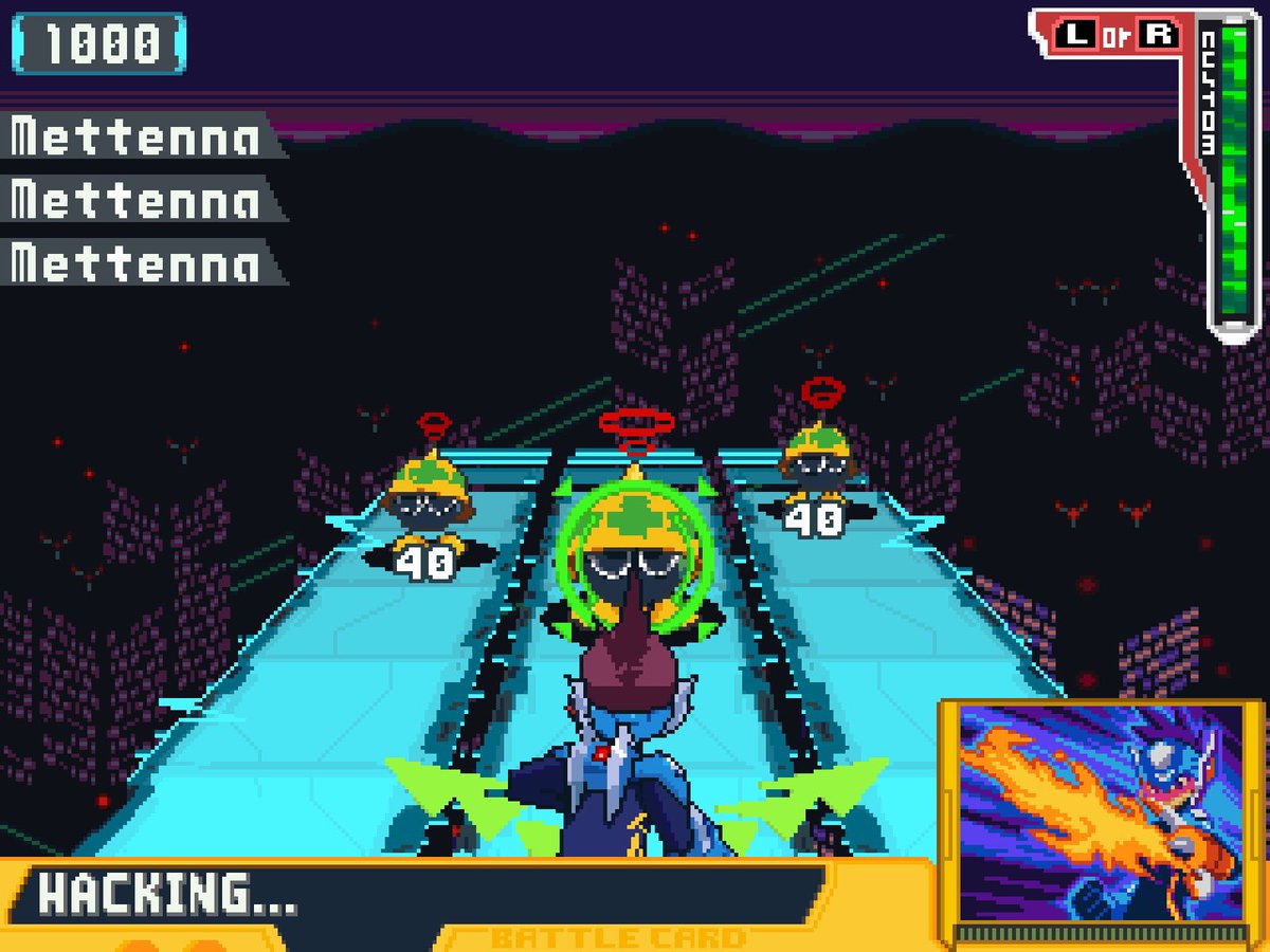 Ta-Da! MegaMan Star Force 4 Fan-Made gameplay screenshots ✨

I tried to incorporate “Hacking” into the Wave Battles, and based the Geo &amp; Kazuma cutscene on the SF4 Concept Art! 

Extremely proud and excited to share this with you 💙 This is what SF4 could have been 😭 #PixelArt