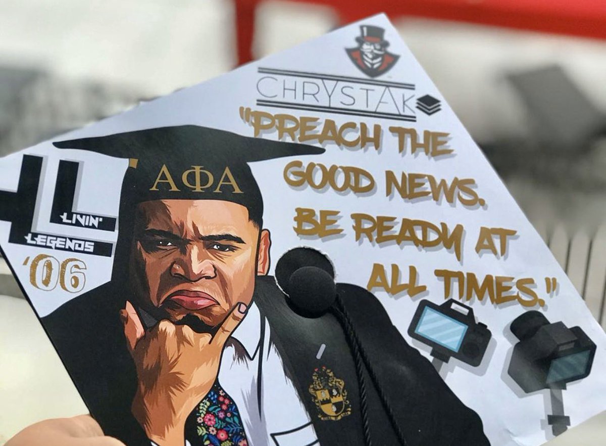 JrocJarvis's tweet photo. If you graduating in May or know somebody that’s graduating. Let them know im doing Grad Cap Toppers again💯🎓🎨👀🔥 https://t.co/dBCb293KsY