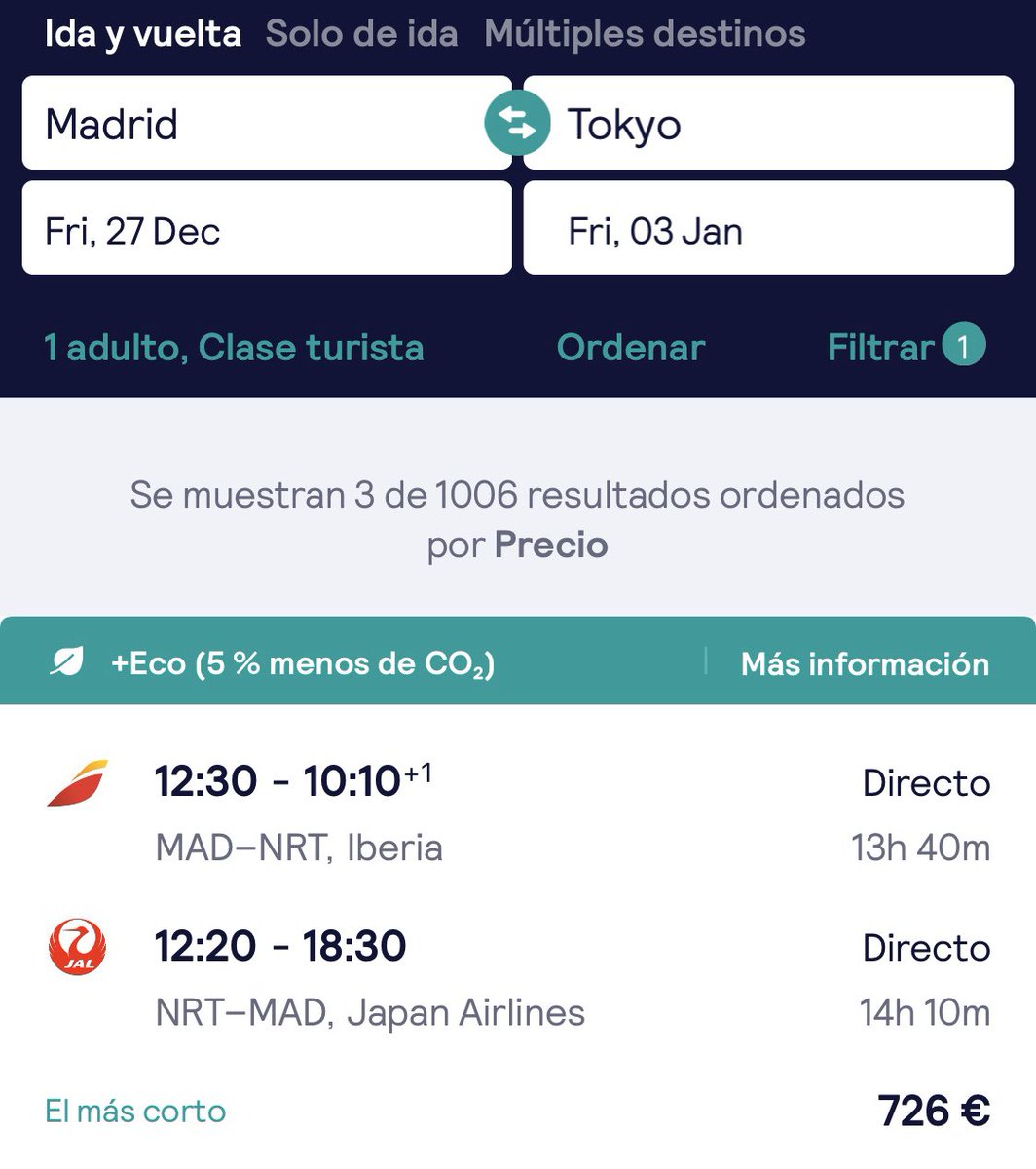 DavidCuestaTV's tweet photo. Estas Navidades, si estás en Madrid, puedes darte un salto a Tenerife a pasar el Fin de Año o, si lo prefieres, pagar 63 euros más y volar hasta Japón.
Que alguien pare esta locura. https://t.co/qPPnJhmhFc