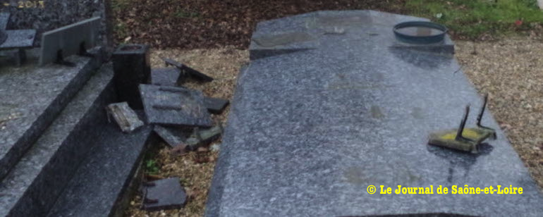 Christianophobi's tweet photo. Saône-et-Loire : une quinzaine de tombes vandalisées dans le cimetière de Sevrey #Cimetièresvandalisées #France(SaôneetLoire) #Sevrey(SaôneetLoire) https://t.co/bpnEy2DFZA https://t.co/C8b92JILlK