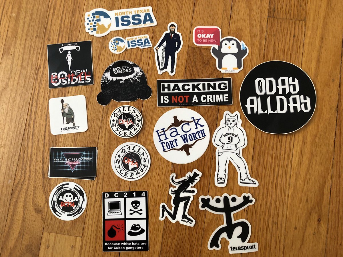 spacerog's tweet photo. Thanks @Dallas_Hackers @DHAhole! #stickermas never ends! https://t.co/WGOqflw6R0