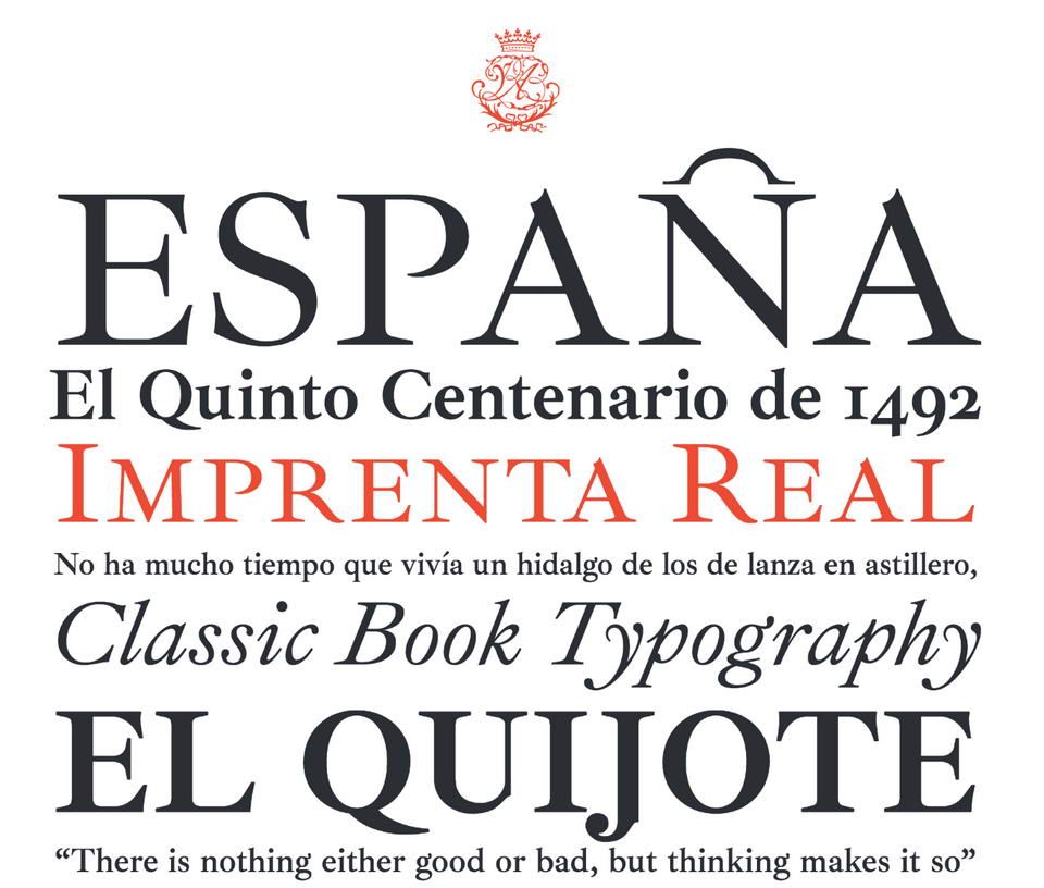 NeuronartStudio's tweet photo. Ya está disponible en Google fonts la tipografía Ibarra Real Nova, la tipografía usada en una de las ediciones del Quijote. ¿Qué os parece esta tipografía? Nos llama especialmente la atención la forma de la virgulilla.
Post: https://t.co/2zhec2xBCc
#Tipografia #Quijote https://t.co/7Lw5M0b0bY